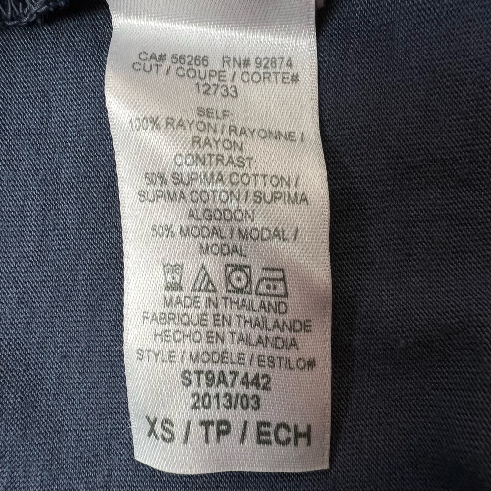 Splendid Navy Sleeveless Button Down Blouse Women… - image 7